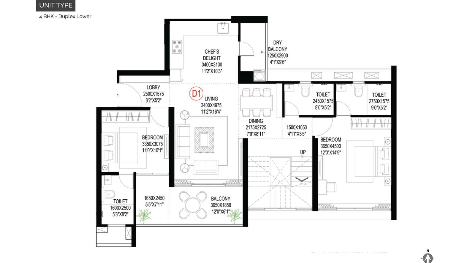 Ganga-Imperia-4-BHK-Duplex-Lower